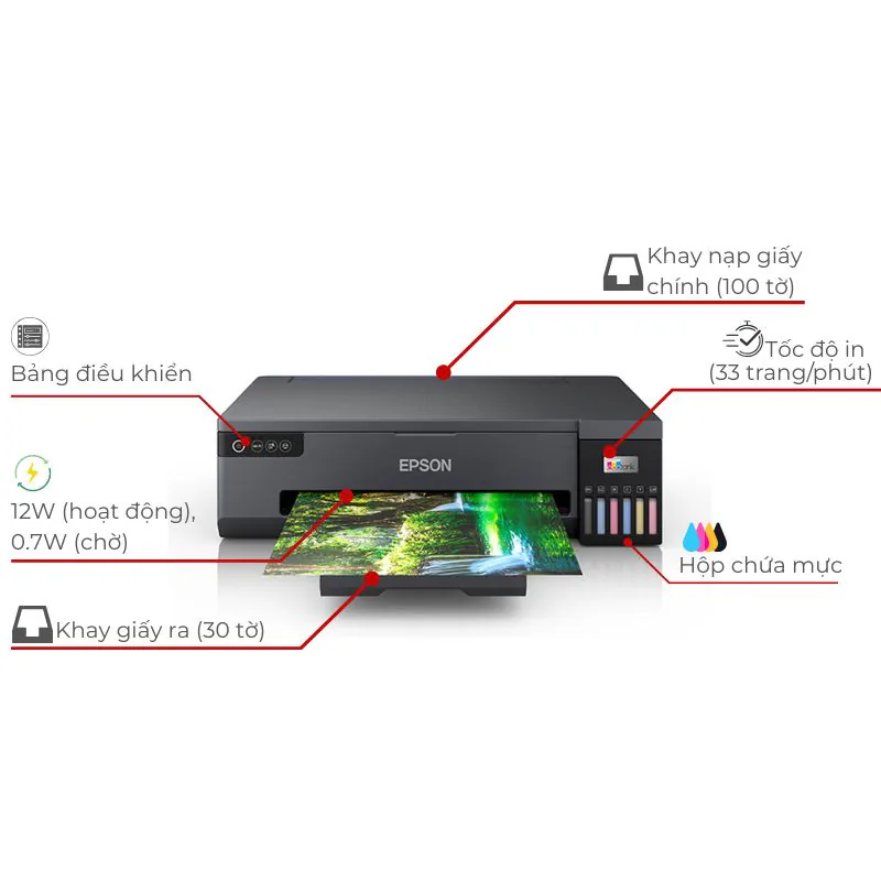 Máy in phun màu Epson Ecotank L18050 khổ A3 2 Máy in phun màu Epson Ecotank L18050 khổ A3 - Hình ảnh 2