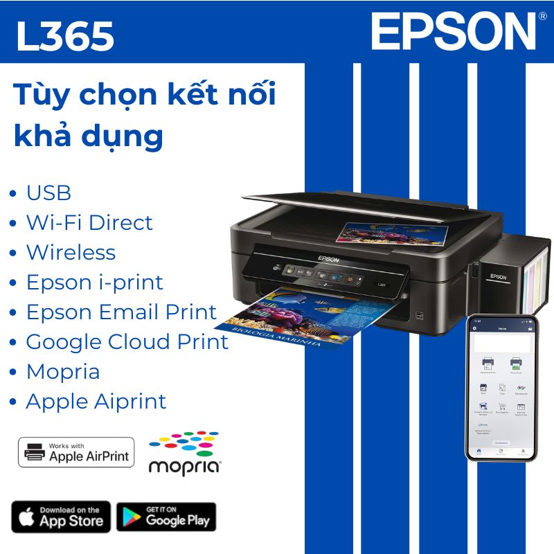 Máy in phun màu đa năng Epson L365 3 Máy in phun màu đa năng Epson L365 - Hình ảnh 3