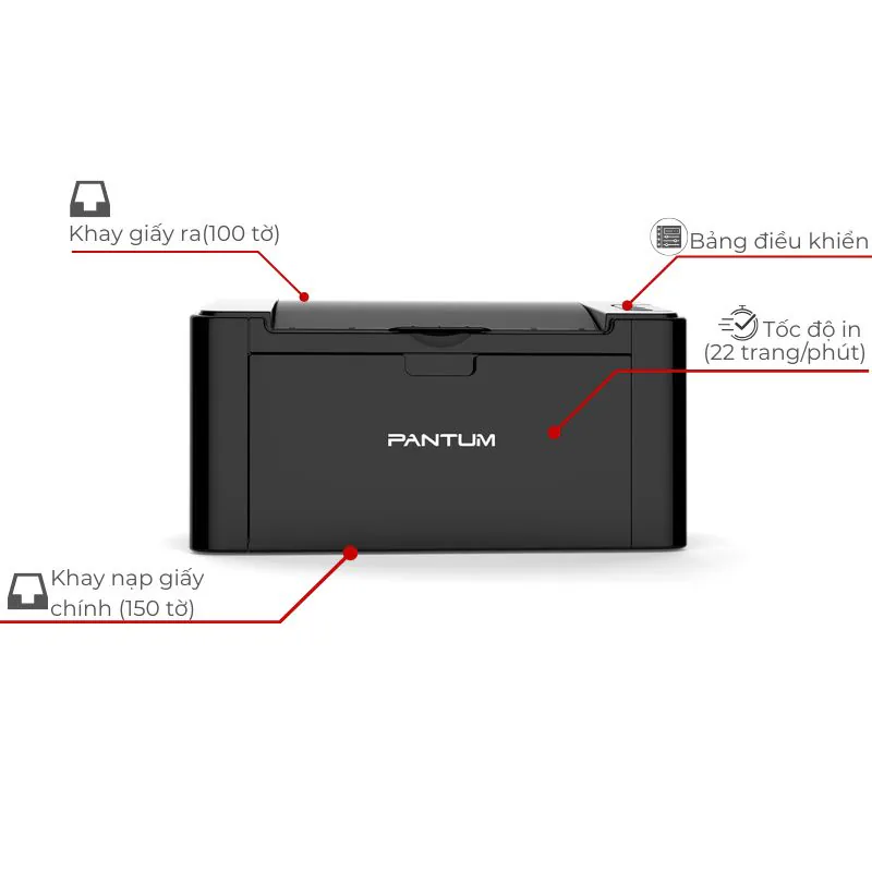 Máy in laser đen trắng Pantum P2516 2 Máy in laser đen trắng Pantum P2516 - Hình ảnh 2