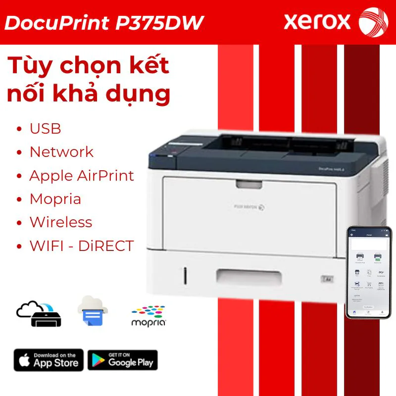 Máy in laser đen trắng Fuji Xerox Docuprint P375DW 3 Máy in laser đen trắng Fuji Xerox Docuprint P375DW - Hình ảnh 3
