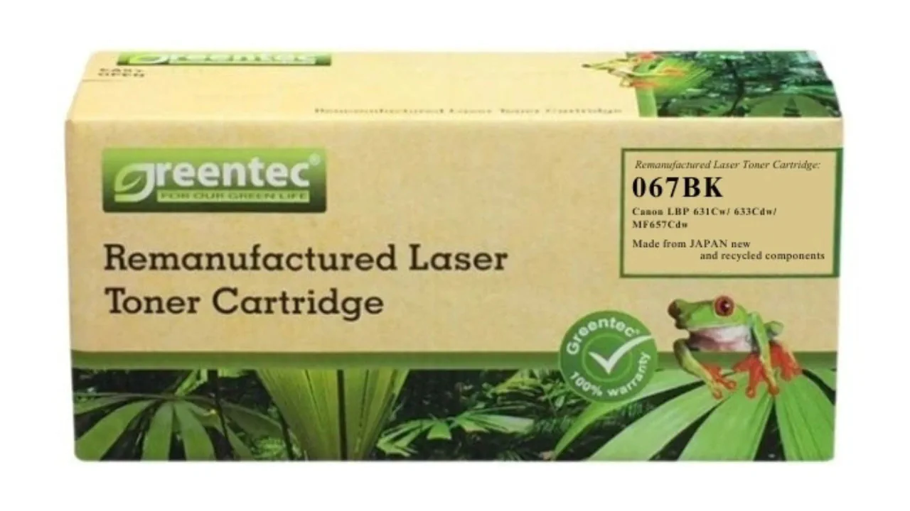 Mực in laser màu Greentech Canon 067BK 2 Mực in laser màu Greentec Canon 067BK