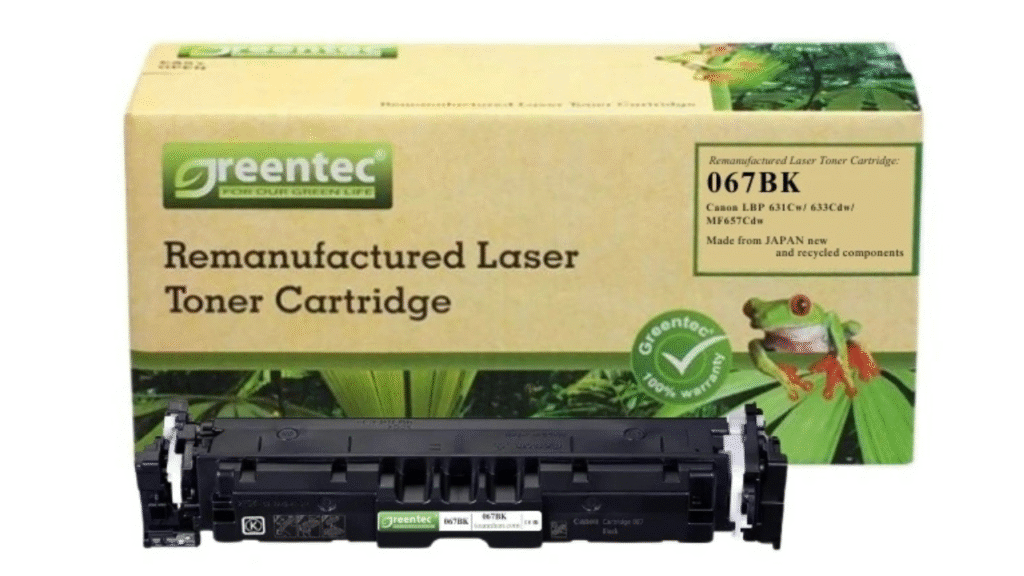 Mực in laser màu Greentech Canon 067BK