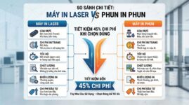 So Sánh Chi Tiết: Máy In Laser vs Phun – Tiết Kiệm 45% Chi Phí Khi Chọn Đúng
