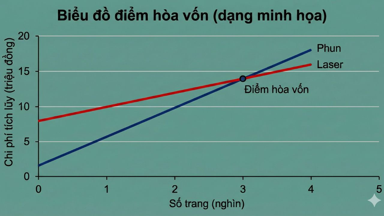 So Sánh Chi Tiết: Máy In Laser vs Phun – Tiết Kiệm 45% Chi Phí Khi Chọn Đúng