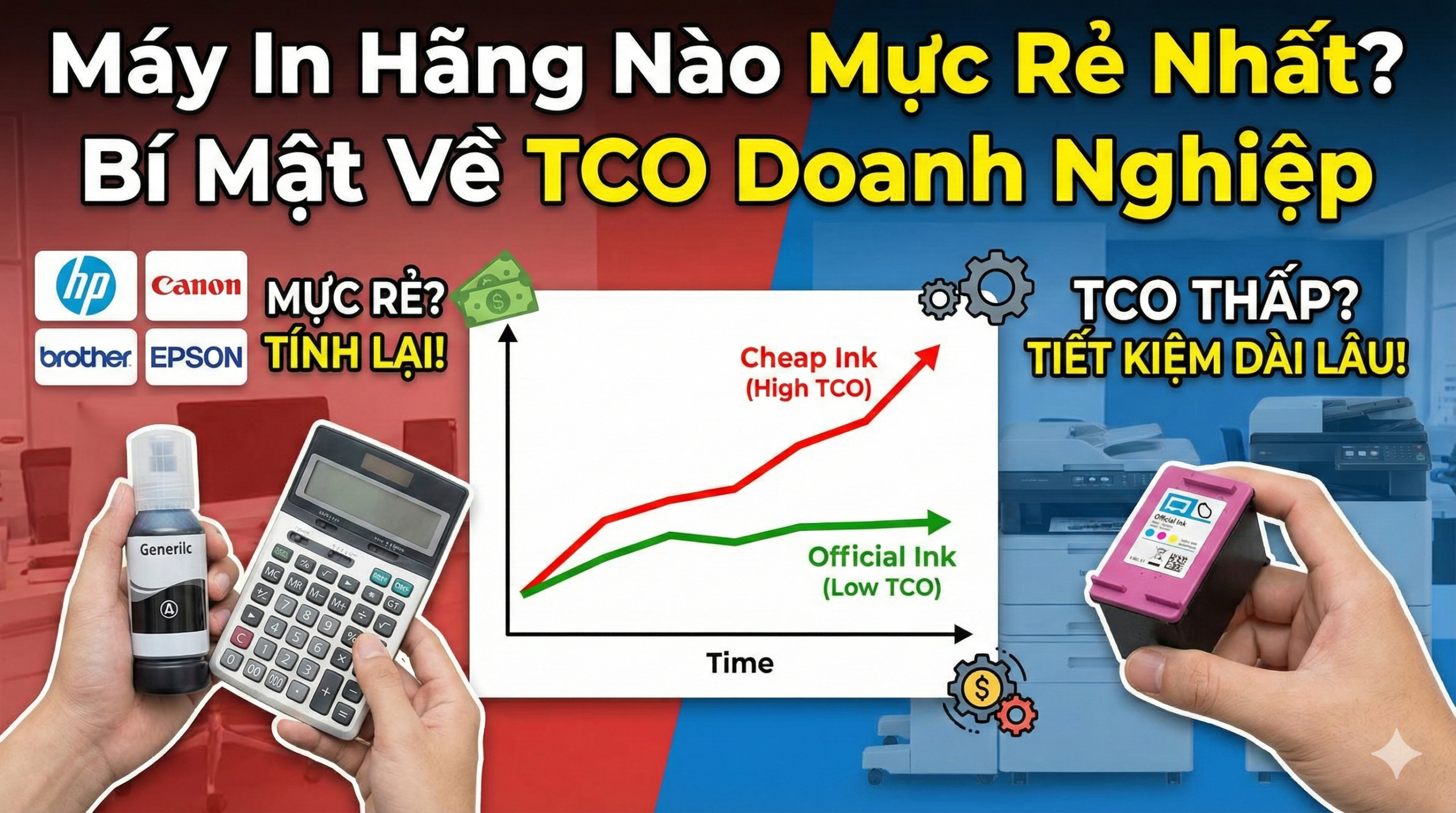 Máy In Hãng Nào Mực Rẻ Nhất? Bí Mật Về TCO Doanh Nghiệp 4 Máy In Hãng Nào Mực Rẻ Nhất? Bí Mật Về TCO Doanh Nghiệp