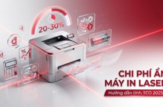 Chi phí sử dụng máy in laser: Hướng dẫn tính TCO đầy đủ 2025