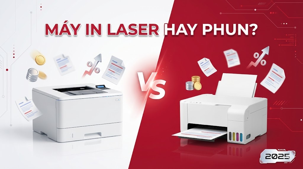 Nên Mua Máy In Laser Hay Phun? So Sánh Chi Tiết 2025