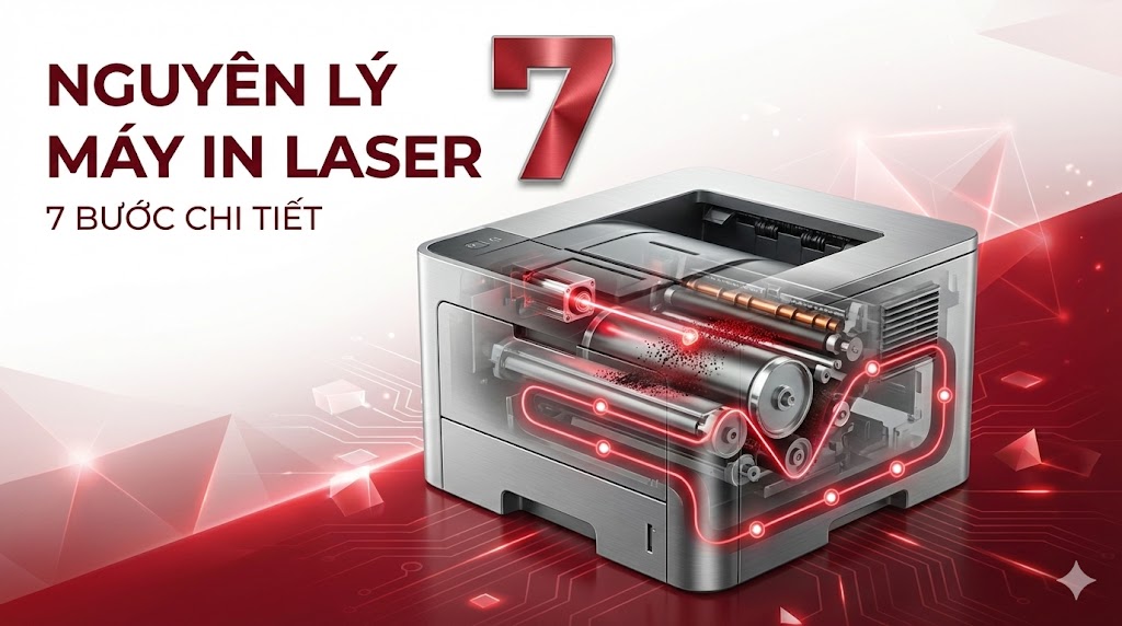 Nguyên Lý Hoạt Động Máy In Laser: 7 Bước Chi Tiết 2025