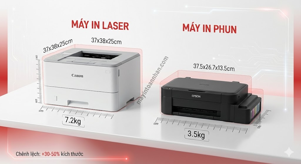 Ưu nhược điểm máy in laser 2025: Phân tích chi tiết cho văn phòng