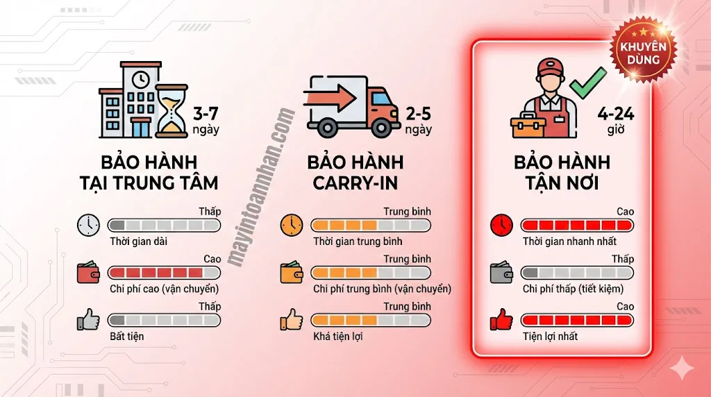 Máy In Bảo Hành 12 Tháng Tận Nơi - Chính Sách & Model 2025 16 Máy In Bảo Hành 12 Tháng Tận Nơi – Chính Sách & Model 2025