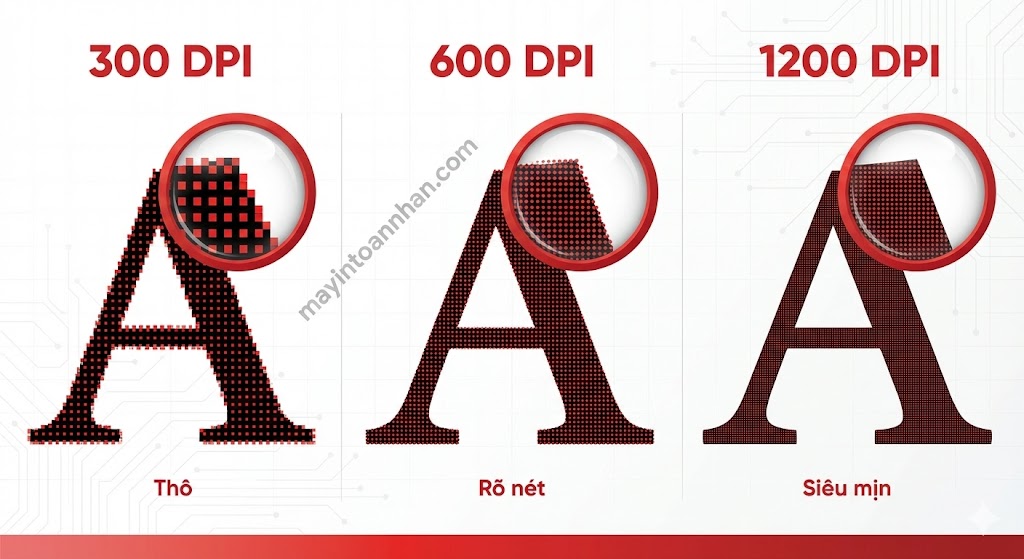 Độ Phân Giải Máy In Laser Bao Nhiêu DPI Là Nét? Chuẩn 2025