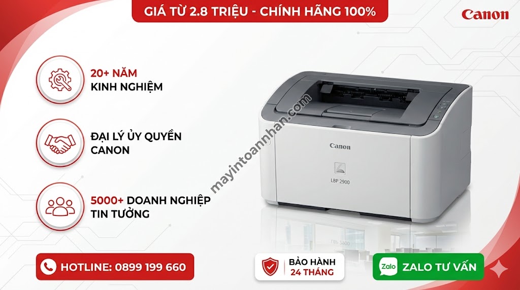 Giá Máy In Canon 2900 Chính Hãng Cập Nhật 12/2025 Toàn Nhân