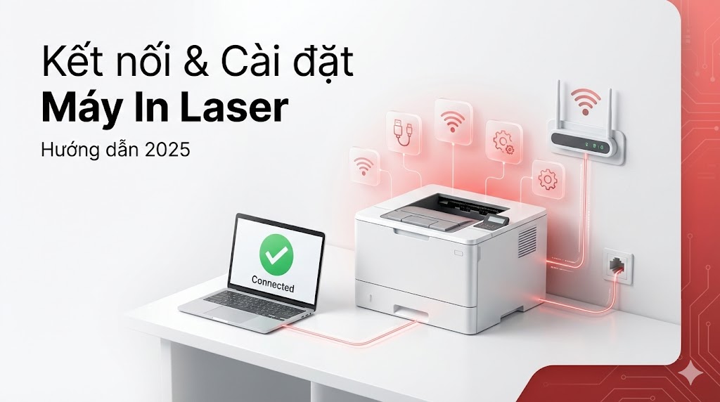 Kết nối và cài đặt máy in laser Hướng dẫn 2025