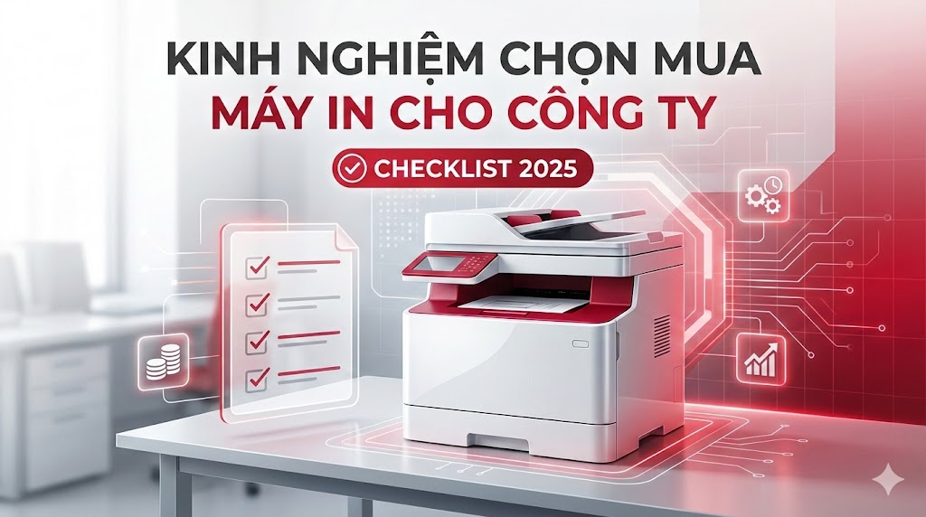 Kinh nghiệm chọn mua máy in cho công ty Checklist 2025