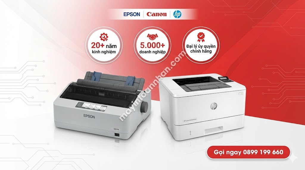 Máy in xuất hóa đơn đỏ VAT – Chính hãng, Trả góp 0% Toàn Nhân 2025