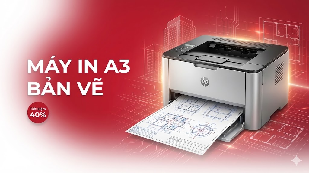 Máy in laser A3 chuyên dụng bản vẽ – Giá tốt, BH 24 tháng | Toàn Nhân 2025