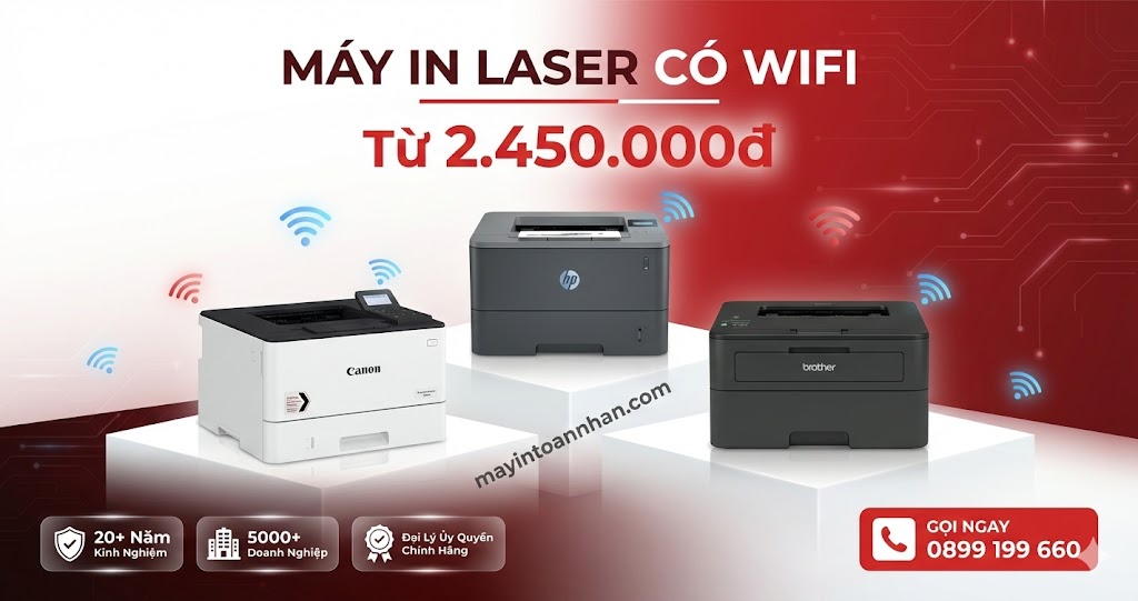 Máy In Laser Có Wifi Giá Bao Nhiêu? Bảng Giá Cập Nhật 2025 Toàn Nhân