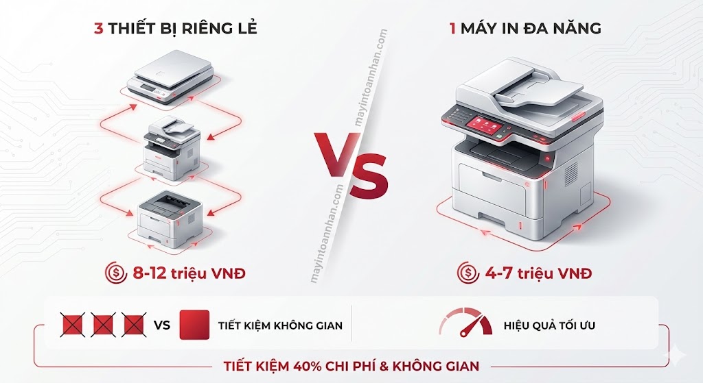 Máy in có chức năng scan và photo: Top 10 model tốt nhất 2025