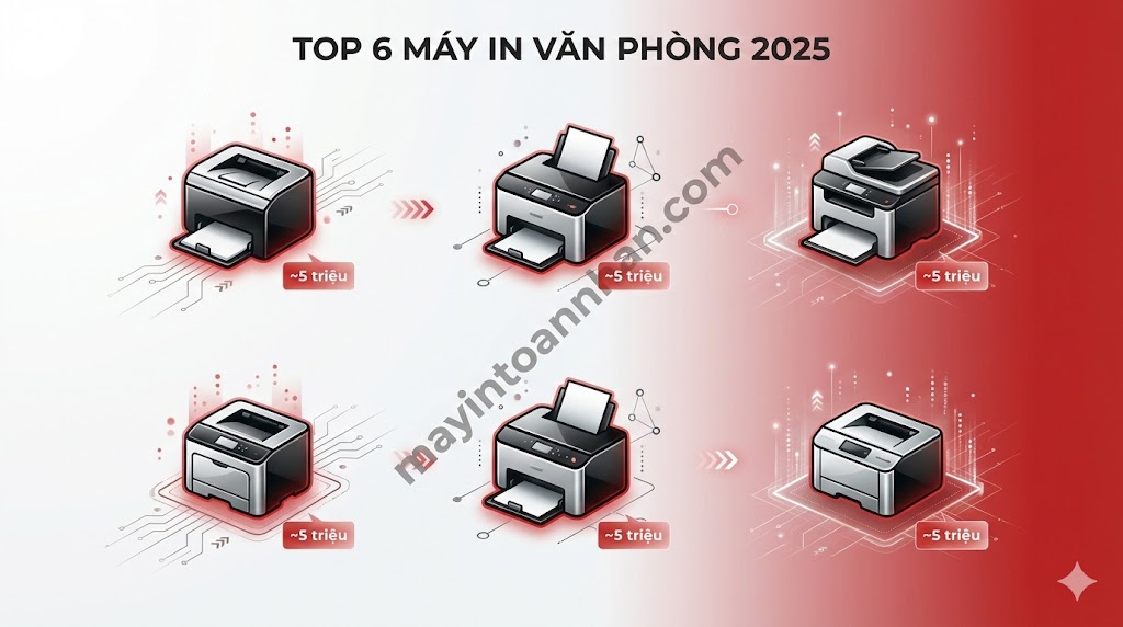 Top 6 máy in văn phòng giá khoảng 5 triệu tốt nhất [2025]