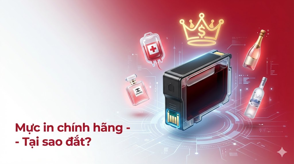Tại sao mực máy in chính hãng lại đắt? Phân tích chi tiết 2025