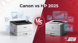So sánh máy in Canon và HP chi tiết Bảng TCO 2025