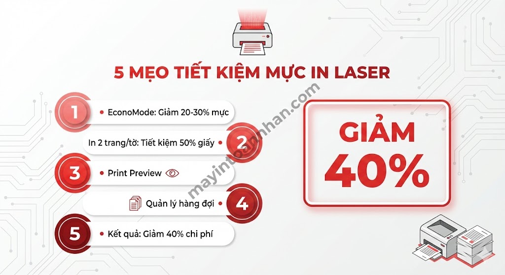 Hướng dẫn sử dụng máy in laser từ A-Z cho văn phòng 2025