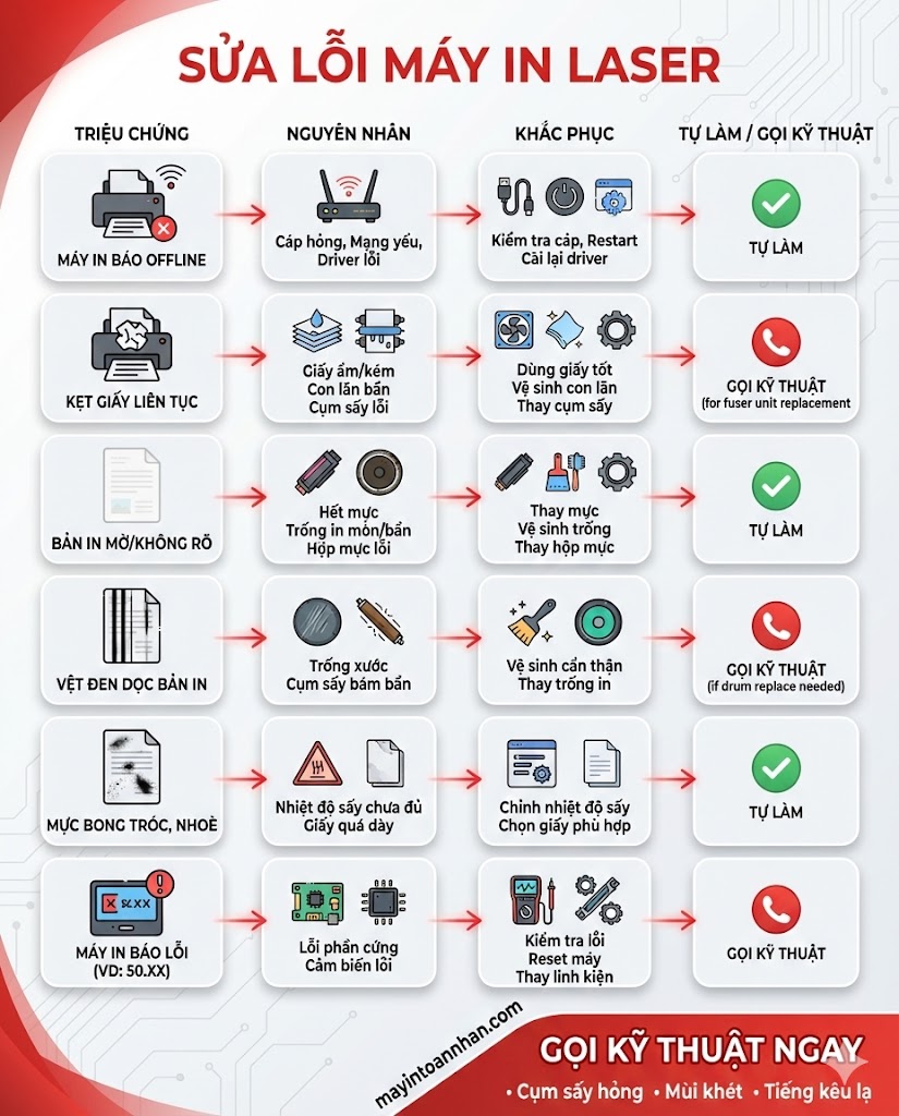 Hướng dẫn sử dụng máy in laser từ A-Z cho văn phòng 2025