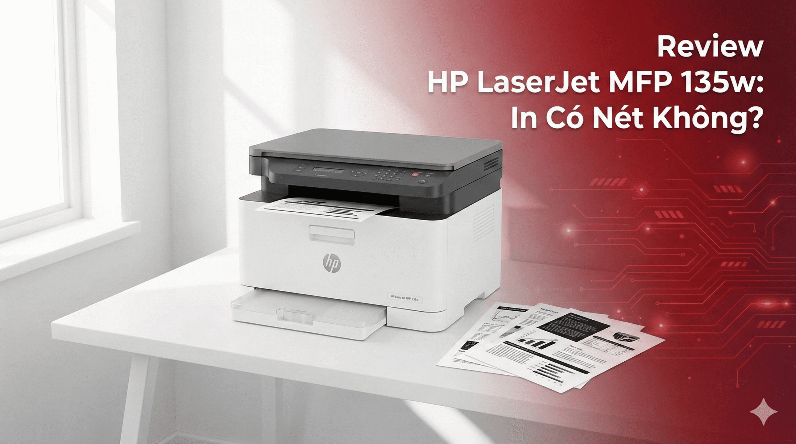Review HP LaserJet MFP 135w: In Có Nét Không? Test Thực Tế 2025