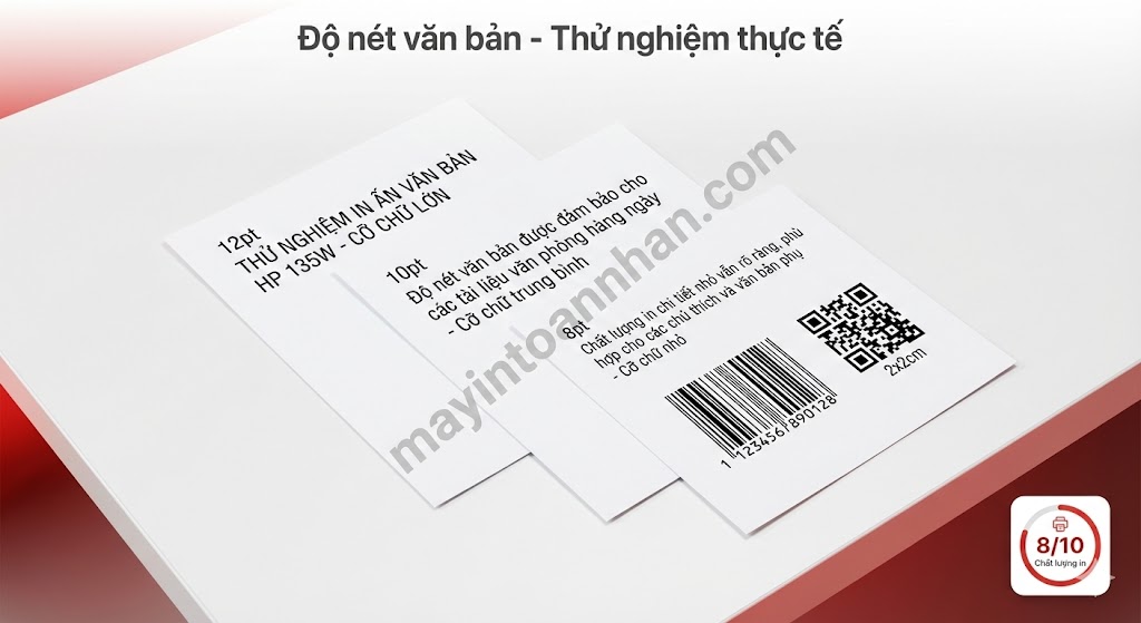 Review HP LaserJet MFP 135w: In Có Nét Không? Test Thực Tế 2025