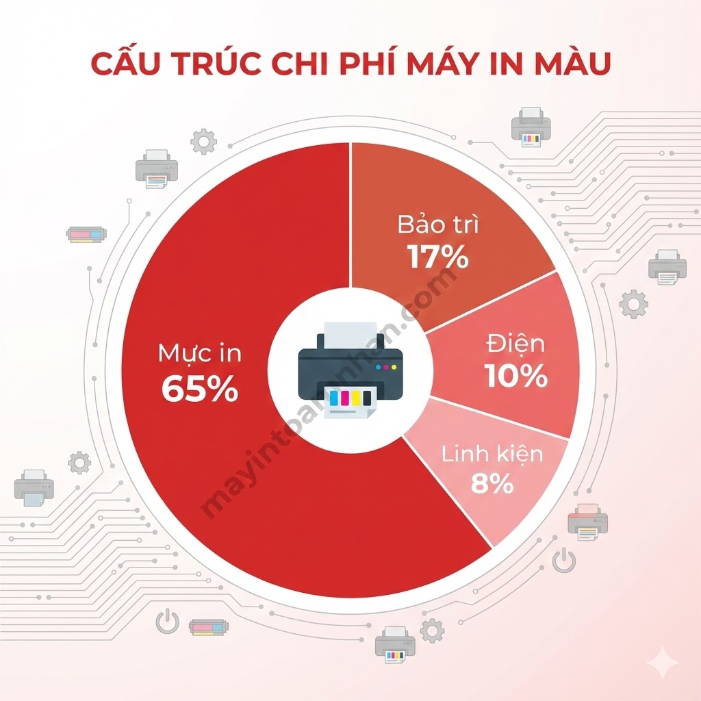 Chi Phí Sử Dụng Máy In Màu: Tính TCO & Tiết Kiệm 40% 2025