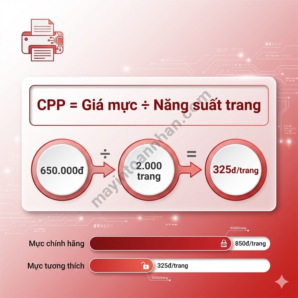 Cách Tính Chi Phí Mỗi Trang In (CPP) Chính Xác 2025