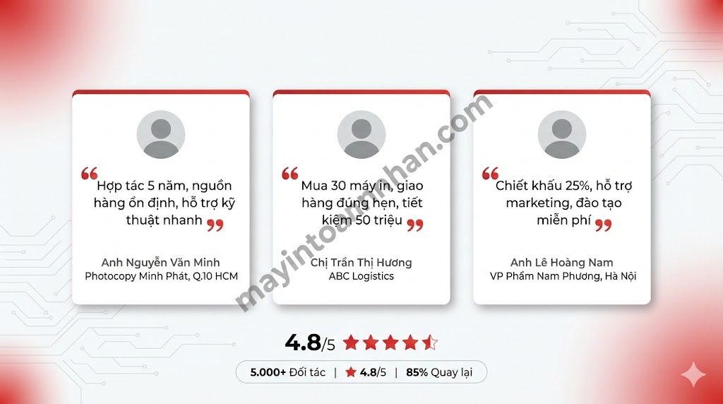 Phân Phối Máy In Laser Giá Sỉ – Chiết Khấu Đại Lý Đến 25% Toàn Nhân 2025