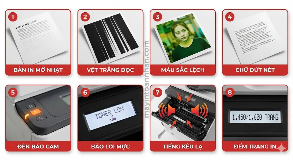 8 Dấu Hiệu Máy In Sắp Hết Mực & Cách Kiểm Tra Chính Xác 2025 3 8 Dấu Hiệu Máy In Sắp Hết Mực & Cách Kiểm Tra Chính Xác 2025