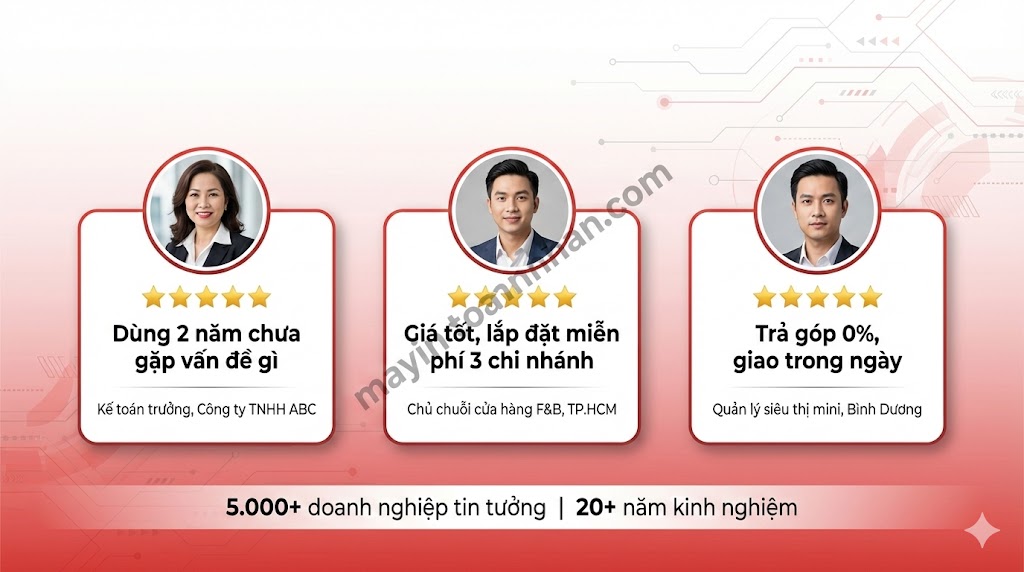 Máy in xuất hóa đơn đỏ VAT – Chính hãng, Trả góp 0% Toàn Nhân 2025