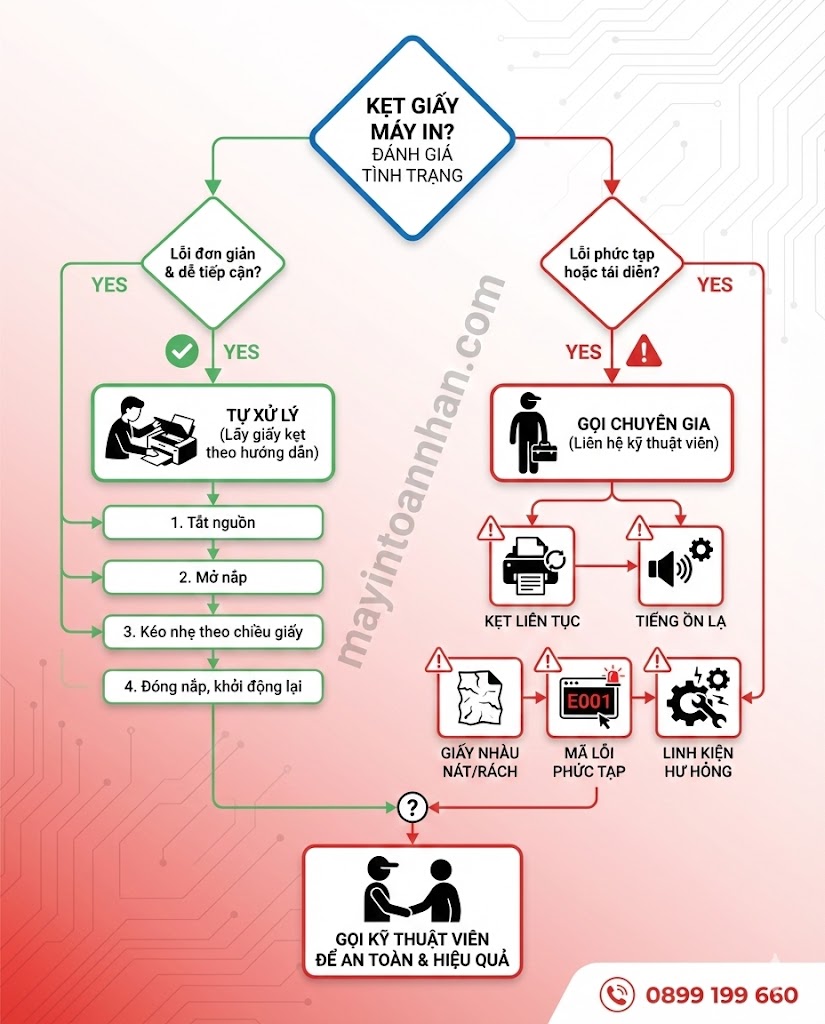 Cách Xử Lý Máy In Bị Kẹt Giấy Liên Tục- Hướng Dẫn Chi Tiết 2025