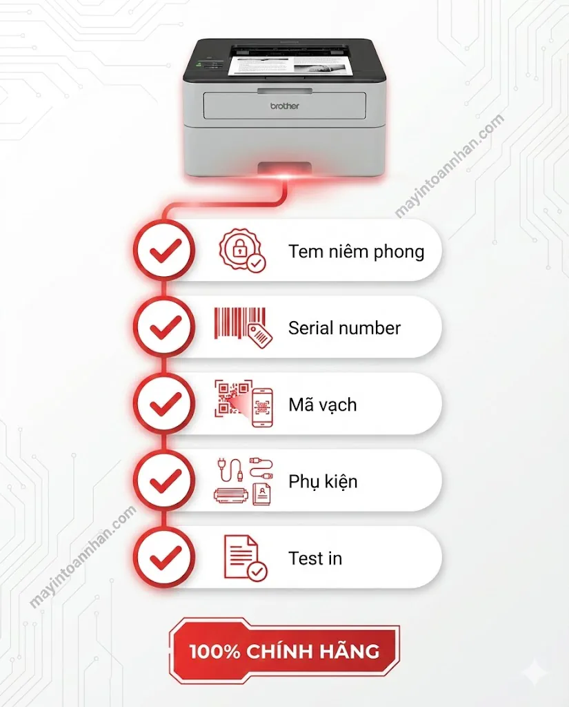 Nơi bán máy in Brother HL-L2321D giá tốt - Đại lý chính hãng Toàn Nhân 2025 8 Nơi bán máy in Brother HL-L2321D giá tốt – Đại lý chính hãng Toàn Nhân 2025