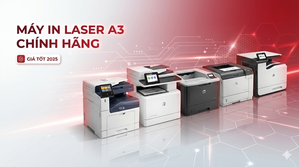 5 sản phẩm bán chạy nhất (Xerox 3205d, HP M440DN, HP M706n, HP CP5225DN, HP M751dn)