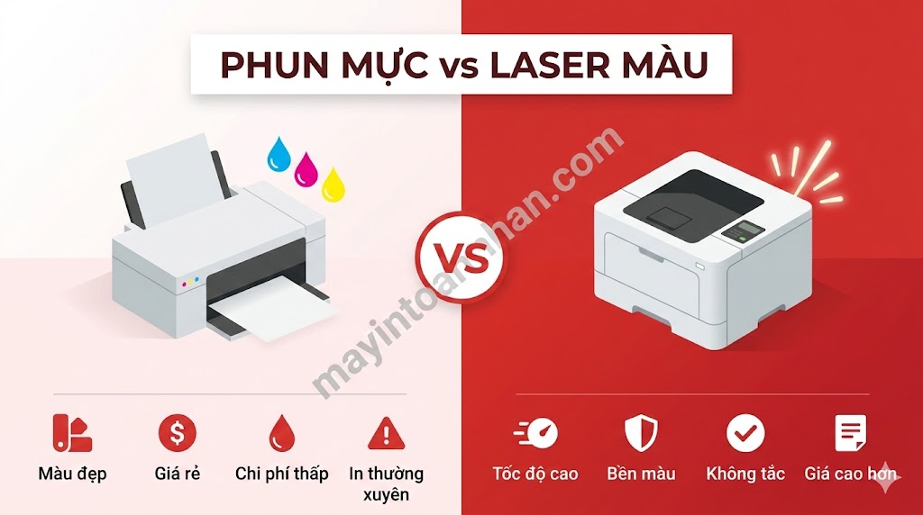 Máy In Màu Đa Chức Năng 2025: So Sánh Brother, Canon, Epson