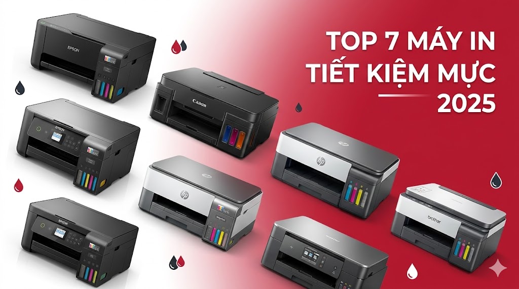 Top 7 Máy In Màu Tiết Kiệm Mực Nhất 2025 So Sánh Chi Tiết