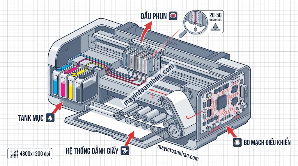 Máy In Phun Màu: Hướng Dẫn Toàn Diện Từ A-Z 2025