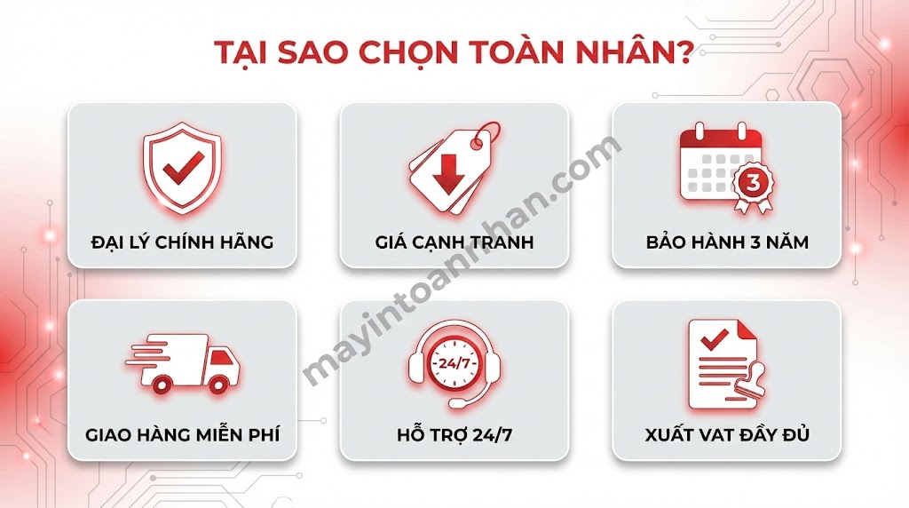 Báo giá máy in văn phòng mới nhất 12/2025- Giá tốt nhất Toàn Nhân
