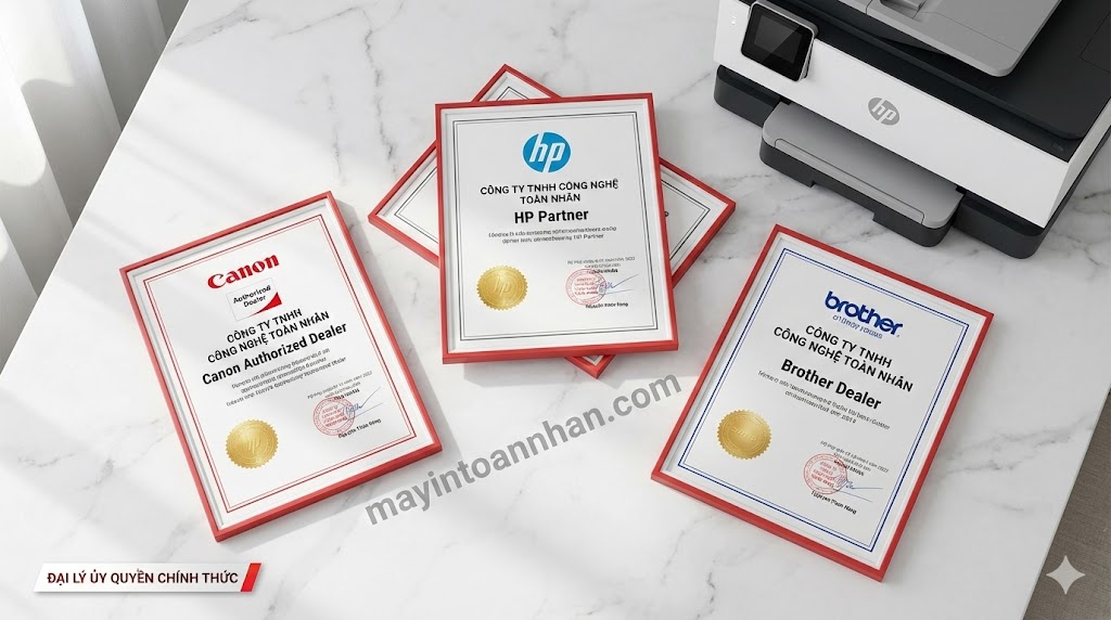 Địa chỉ bán máy in chính hãng uy tín TPHCM – Đại lý HP Canon Brother | Toàn Nhân 2025
