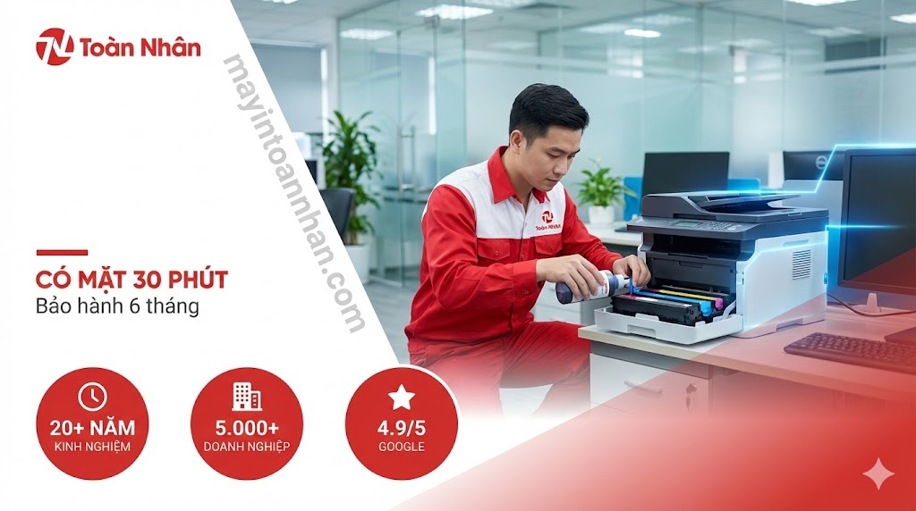 Dịch vụ nạp mực máy in TPHCM tận nơi – Có mặt 30 phút Toàn Nhân