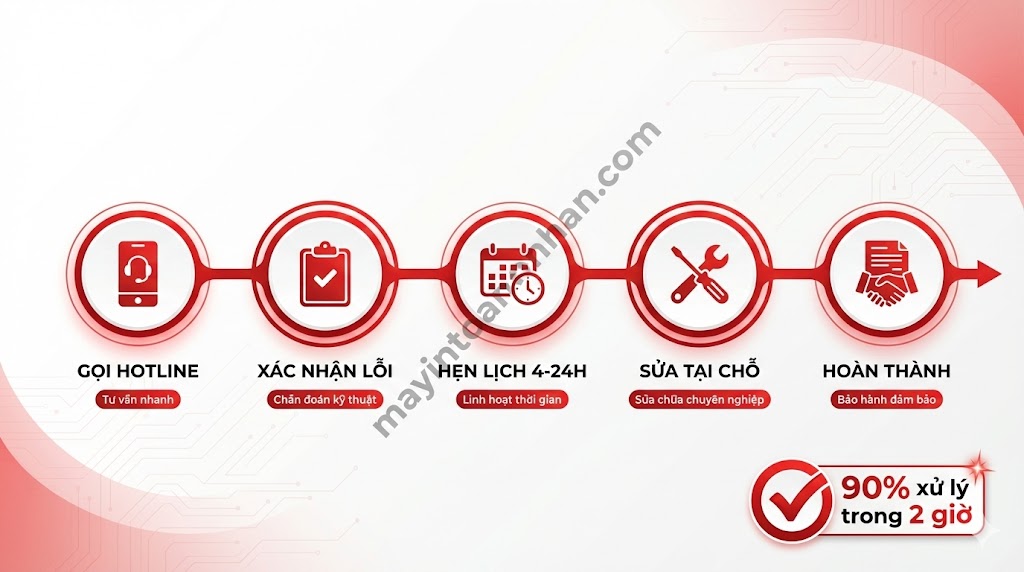 Máy In Bảo Hành 12 Tháng Tận Nơi – Chính Sách & Model 2025