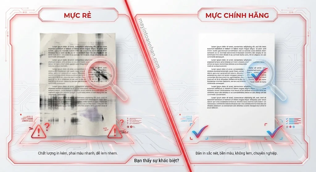 Tại sao mực máy in chính hãng lại đắt? Phân tích chi tiết 2025 11 Tại sao mực máy in chính hãng lại đắt? Phân tích chi tiết 2025