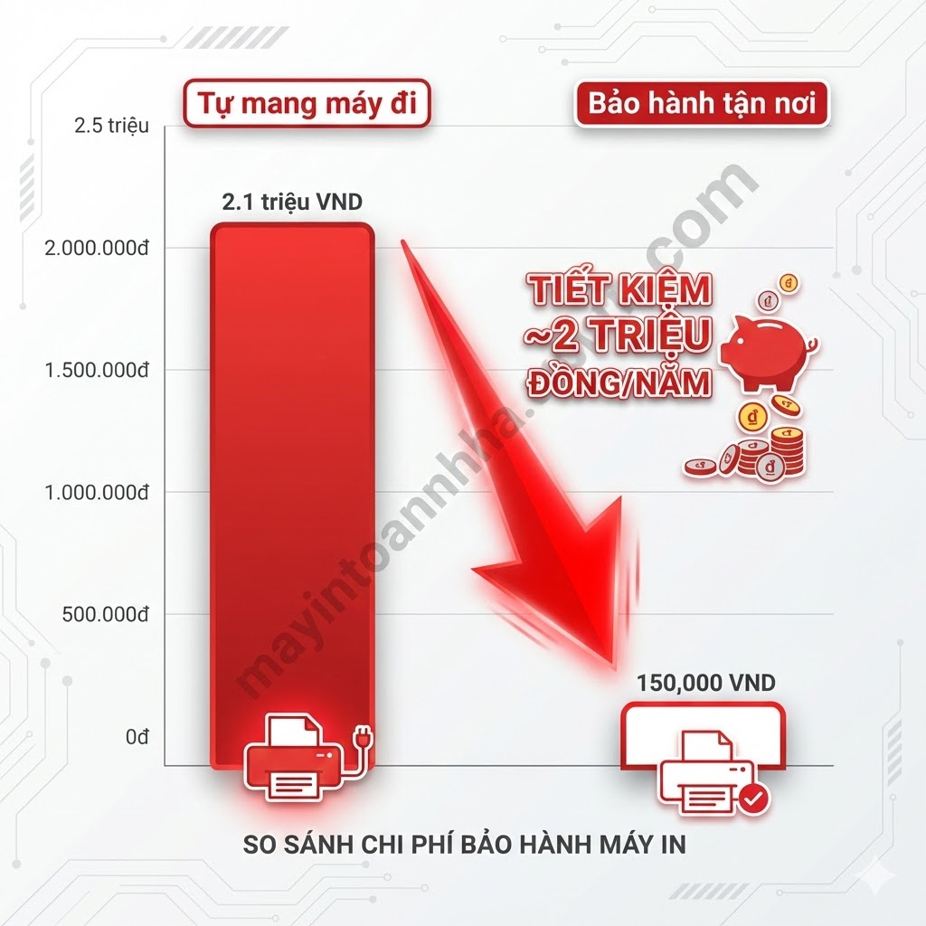 Máy In Bảo Hành 12 Tháng Tận Nơi – Chính Sách & Model 2025
