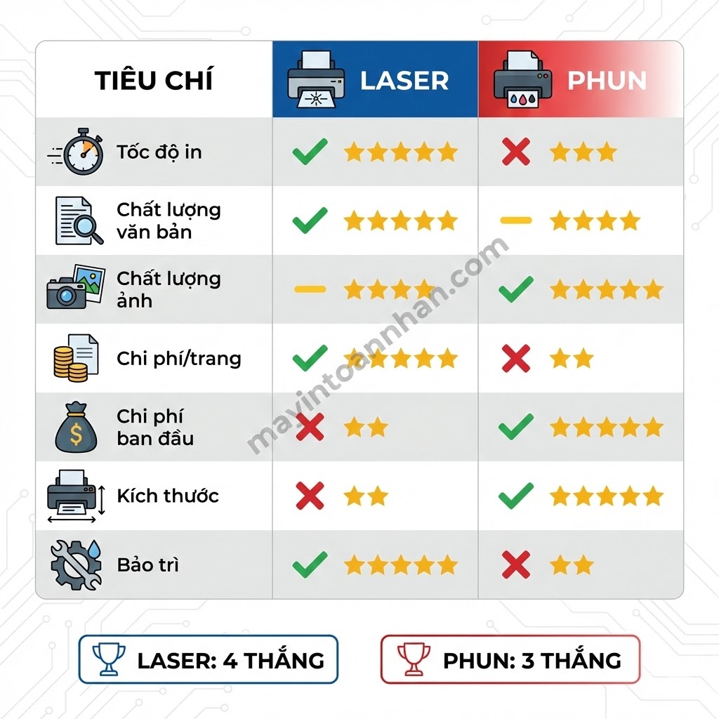 Máy In Màu Laser: Ưu Nhược Điểm & Kinh Nghiệm Chọn Mua 2025