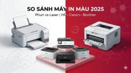 So Sánh Máy In Màu 2025: Phun vs Laser, HP Canon Brother