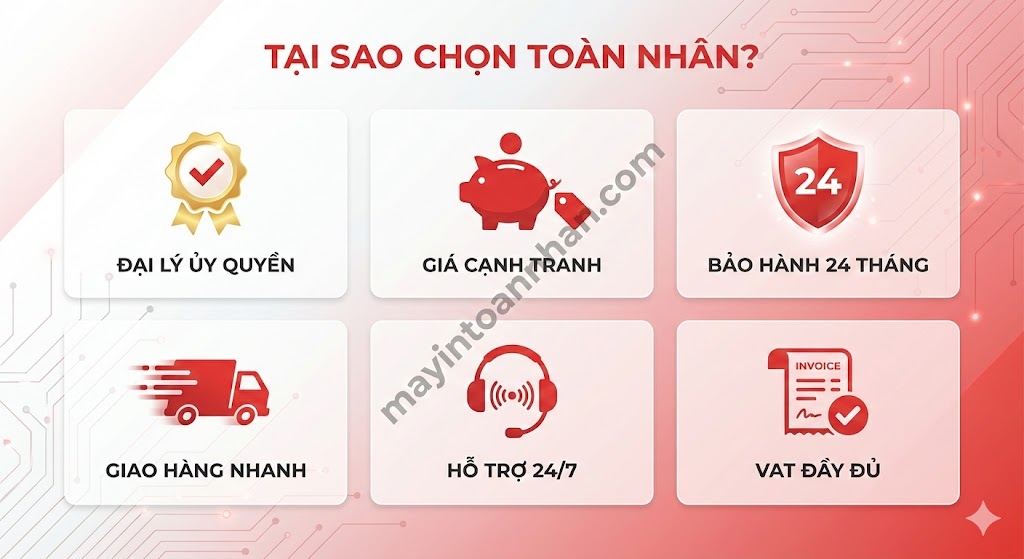 Nhà cung cấp máy in Brother chính hãng ủy quyền – Giá tốt, BH 24 tháng | Toàn Nhân 2025