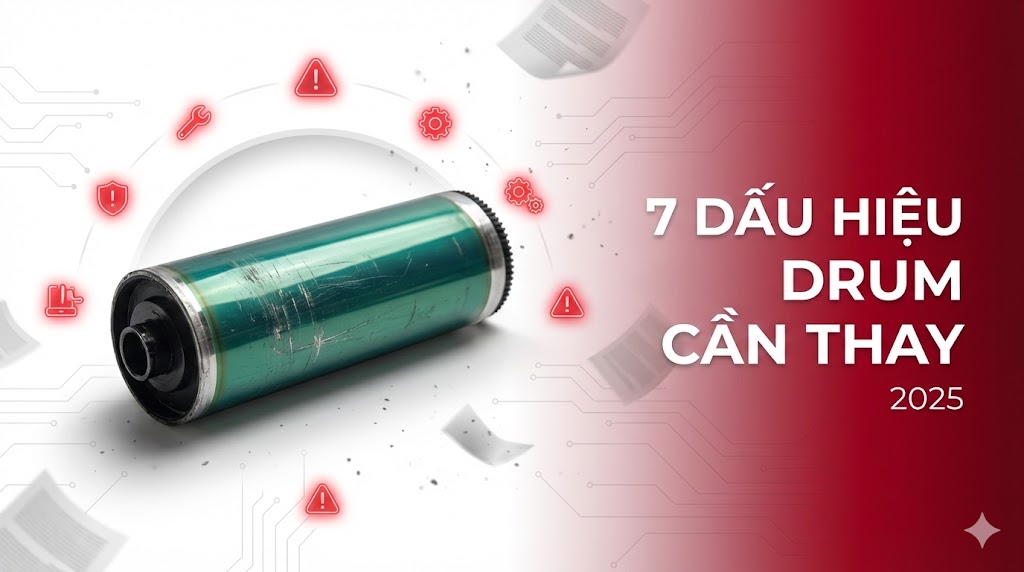 Khi nào cần thay trống máy in Drum? 7 dấu hiệu nhận biết 2025